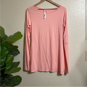 Lululemon long sleeve peach shirt size 10